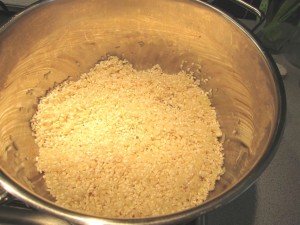 Italienisches Risotto kochen